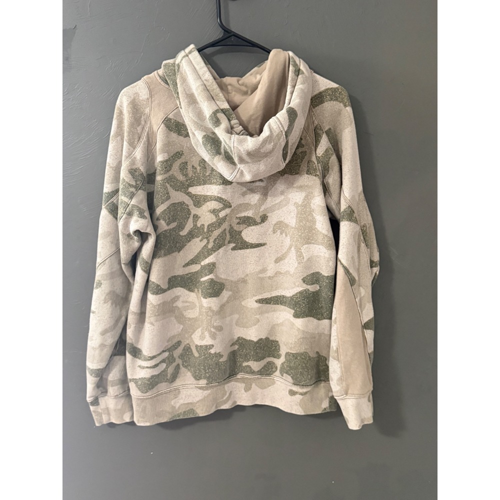 Cabelas Womens Camo Hoodie M Regular Hunted Hunting Graphic Sweatshirt Baby Blue - Picture 5 of 8